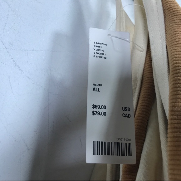 Urban Outfitters Origami Shoulder Bag, Size 26"L x 15.35"H - Tan/Cream - Picture 5 of 9